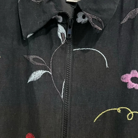 Edward Floral Embroidered Full Zip Jacket Size 8 - Picture 7 of 11